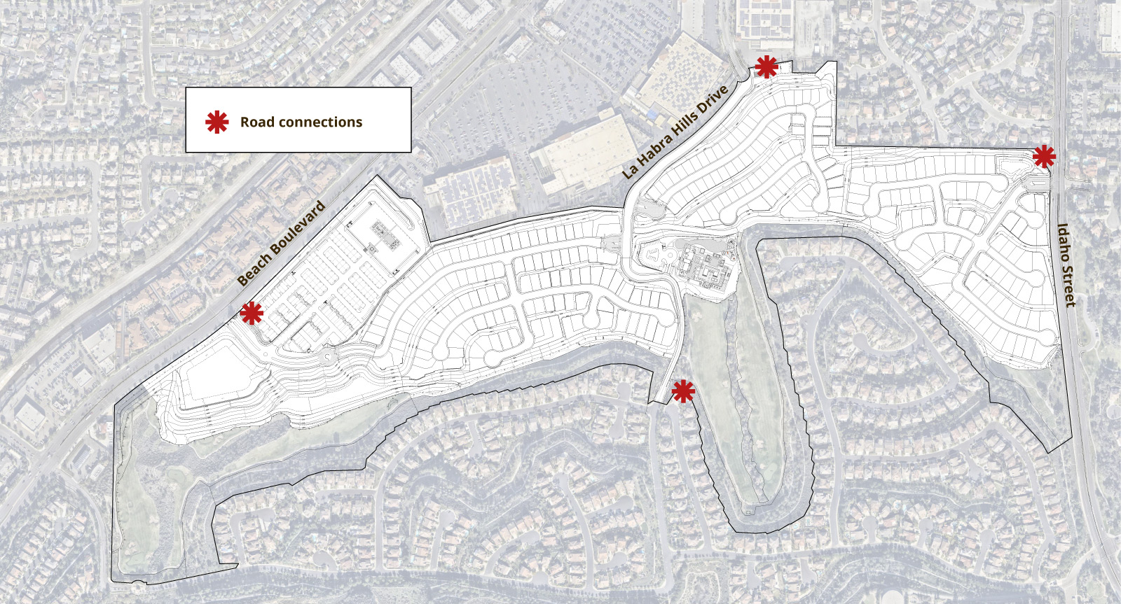 Map of entrance locations