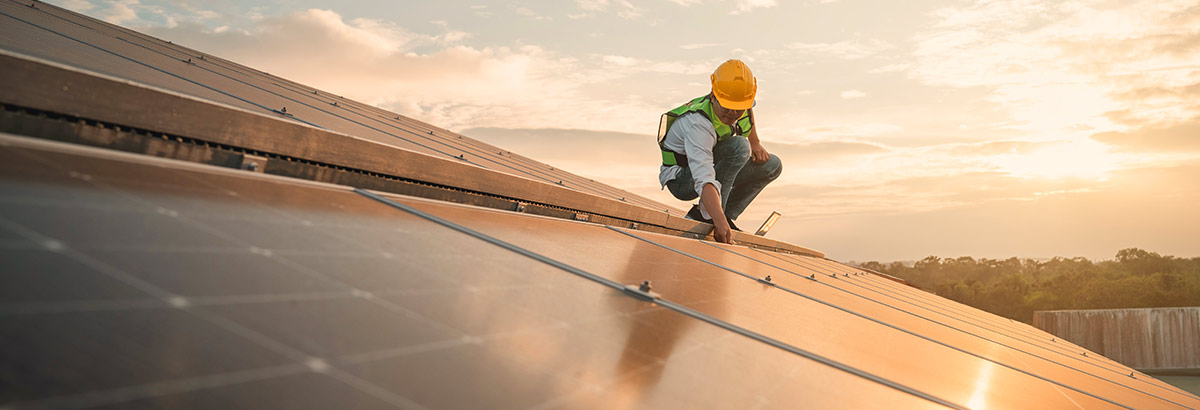 Solar panel installation